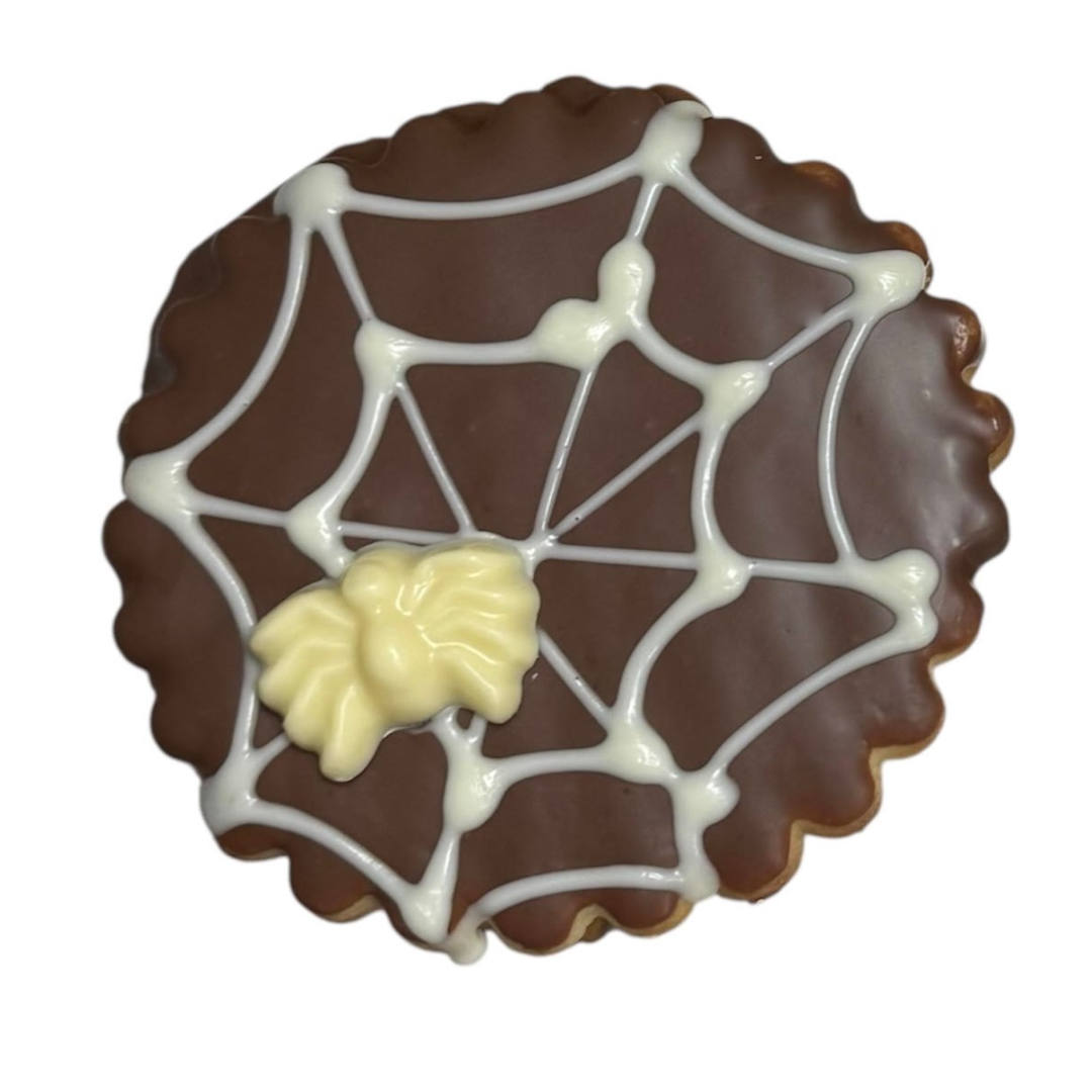 Emoticono tela de araña kinder de Halloween 