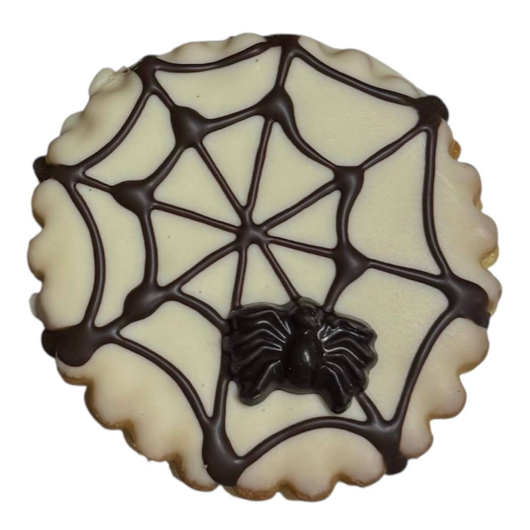 Emoticono tela de araña milkybar de Halloween 