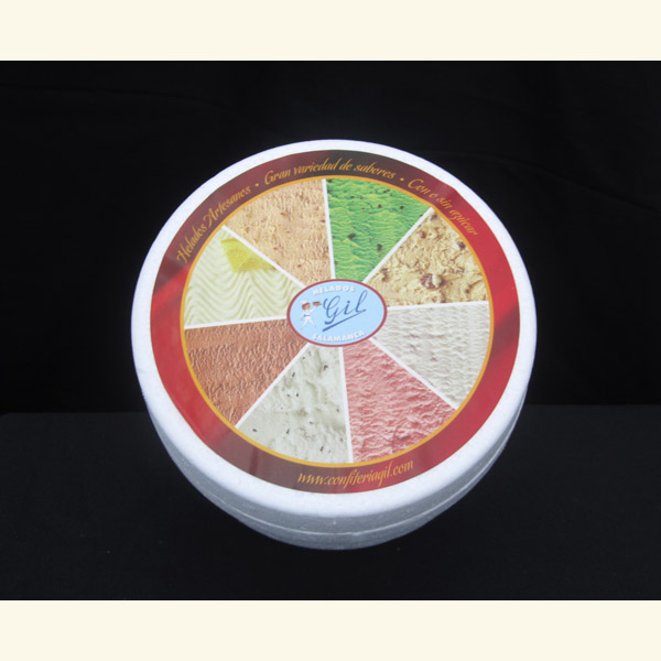 Tarrina de nata , nuez  y miel
